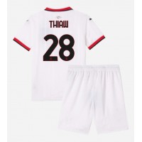 Fotbalové Dres AC Milan Malick Thiaw #28 Dětské Venkovní 2024-25 Krátký Rukáv (+ trenýrky)